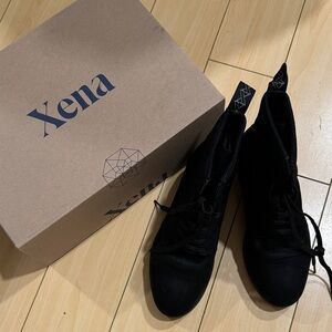 Xena Women's Matte Black Safety Boots